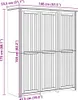 Armoire vidaXL modèle BODO, couleur miel, dimensions : 146 Voir les images du produit 8