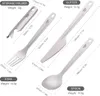Lixada 4-in-1 Titan Besteck Besteck Set Leichter Essloeffel Produktbild-Vorschau 13