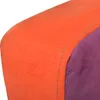 vidaXL Würfel-Sessel mit Patchwork-Design Stoff Produktbild-Vorschau 3