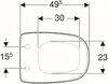 Geberit Citterio WC-Sitz 500540011, mit Absenkautomatik, Produktbild-Vorschau 3