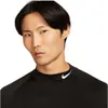 Nike Dri-Fit Fitness Mock-Neck Long-Sleeve Top Black/White Produktbild-Vorschau 4