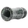 A close-up, side view of a green granite vase with a hole in the center. Anteprima dell’immagine prodotto
