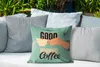 MuchoWow® Outdoor Kissen - Kaffee - Zitate - Retro - Guten Produktbild-Vorschau 4