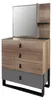 Kommode mit Spiegel Holz Modern Luxus Design Jugendzimmer Produktbild-Vorschau 2