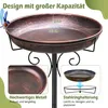 Vogeltränke, Vogelbad, 30cm großer Vogelnapf aus Metall, Produktbild-Vorschau 4