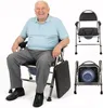 4in1 Toilettenstuhl für Senioren Duschstuhl WC-Stuhl Produktbild-Vorschau 1