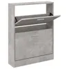 vidaXL Szafka na buty betonowa szara 59x17x81 cm materiał Podgląd zdjęcia produktu 1