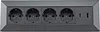 blocco prese a 4 vie USB-A+C antracite 250V 16A montaggio Anteprima dell’immagine prodotto 2