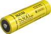 A yellow Nitecore NL2153 21700 Li-Ion battery is shown against a white background. Produktbild-Vorschau