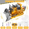 RC Buldozer, 9kanálová kovová stavební RC hračka se Náhled obrázku produktu 2
