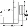 HAAS PE-Urinalabsaugesiphon OHA 6280, waagerecht DN 50 Produktbild-Vorschau 2