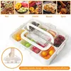 Snack Box, Snackbox Mit 8 Fächern, Snackschale Mit Deckel Produktbild-Vorschau 1