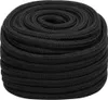 vidaXL Lodné lano čierne 20 mm 100 m Polypropylén Náhľad obrázku produktu 1