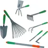 HI 8-tlg. Gartenwerkzeug-Set Silbern Metall Produktbild-Vorschau 7