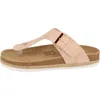 Softrelax Damen Zehentrenner Sandale Lederfussbett rose EUR Produktbild-Vorschau 3