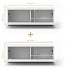 AX LIVING Barvo 2x100 TV Kommode Lowboard Dunkelbraun Produktbild-Vorschau 7