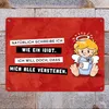 Engel Metallschild XXL in 28x38 cm mit Spruch- Ich schreib Produktbild-Vorschau 2