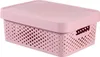 Curver Infinity Dots 11L Box mit Deckel rosa Produktbild-Vorschau 2
