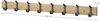 ACAZA Garderobe - 16 Haken - 88 cm - Helles Eichenholz - Produktbild-Vorschau 5