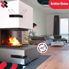 KOTARBAU® Kamin Eckluftleiste Links 60/40 cm Lüftungsgitter Produktbild-Vorschau 4