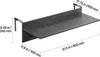 SucceBuy 12" x 32" Klappbarer Balkongeländer-Bartisch, Produktbild-Vorschau 7