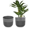 KADAX Bloempot, diameter 25 cm, bloempot met geribbelde Productafbeelding-voorbeeld 1