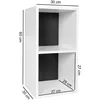 Stojaci regál WL5.178 Drevo 30x60x30 cm Moderná biela Náhľad obrázku produktu 3