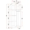 Drehtürenschrank JONAS 06 – Kinderkleiderschrank 80 cm Produktbild-Vorschau 5