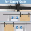 YZNAHRE Schiebetür Komplettset Schiebetürbeschlag Set 183cm Produktbild-Vorschau 9