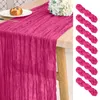 8 Stück Käsetuch Tischläufer 3m Lang, Hot Pink - Boho Produktbild-Vorschau 1
