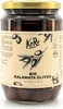 A glass jar of Kalamata olives with a label. Produktbild-Vorschau