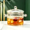 Glastopf mit Deckel, hitzebeständiger Glas-Suppentopf mit Produktbild-Vorschau 2