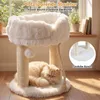 COSTWAY Katzenbaum in peluche, con tiragraffi, piattaforma Anteprima dell’immagine prodotto 7