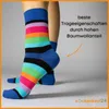 6 oder 12 Paar Damen Socken Ringel Bunt Baumwolle Produktbild-Vorschau 2