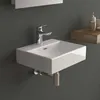 alpenberger Aufsatzwaschbecken Keramik Eckig 43x36x14 cm Produktbild-Vorschau 1