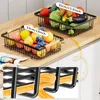 Obstschale 2-stöckiger Obstkorb mit haken abnehmbar Metall Produktbild-Vorschau 7