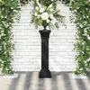 vidaXL Portapiante classico a colonna nero 17x17x66 cm MDF Anteprima dell’immagine prodotto 9