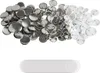SucceBuy 500 Sets 1,25 Zoll Pinback-Buttonteile, 32 mm DIY Produktbild-Vorschau 1