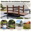 Pont de jardin COSTWAY avec garde-corps, pont pour bassin, Voir les images du produit 6