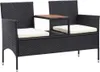 vidaXL 2místná zahradní lavice s čajovým stolkem 143 cm Náhled obrázku produktu 6