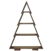 Árbol de Navidad de madera con estantes, color wengué - Vista previa de la imagen del producto 5