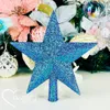 Copri albero di Natale - Stella olografica glitterata, blu, Anteprima dell’immagine prodotto 4