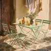 Set tavolo da giardino pieghevole in acciaio con 4 sedie, Anteprima dell’immagine prodotto 6