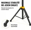 2er Set PremiumX Lautsprecher Stativ – Stabiler Dreibein Produktbild-Vorschau 4