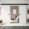 Schiebetüren WAYATT DUO mit Griff, Weiß, Soft-Close-System, Produktbild-Vorschau 2