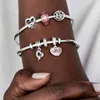 Pandora Wellenförmiges lachsfarbenes Murano-Glas Charm Produktbild-Vorschau 8