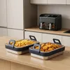 Airfryer Auflaufform aus Edelstahl mit Silikongriffen 2er Produktbild-Vorschau 6