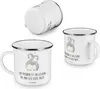 Mr. & Mrs. Panda Emaille Tasse Geschenk Freundin - Weiß - Produktbild-Vorschau 4
