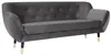 Sofas Chesterfield  Dreisitzer Grau Stoff Wohnzimmer Design Produktbild-Vorschau 8