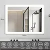 Puluomis badspiegel met verlichting, anti-condens, 100x80 Productafbeelding-voorbeeld 3
